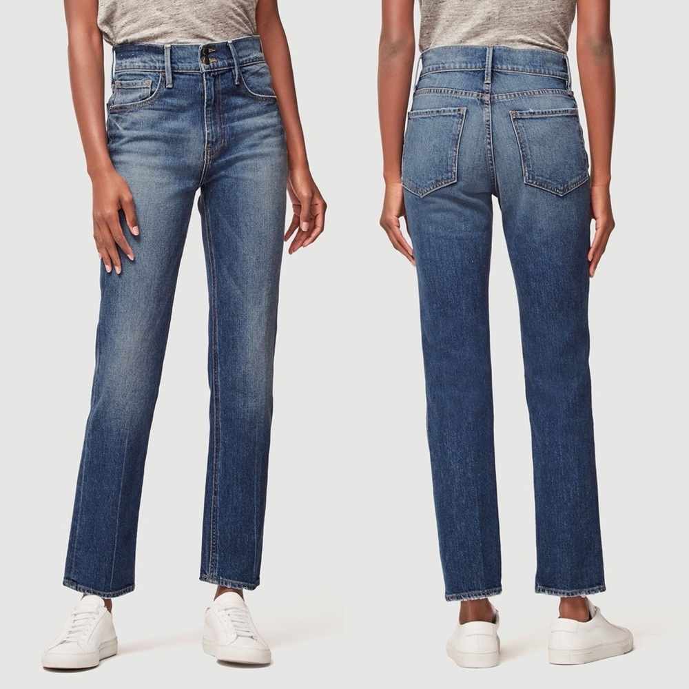 ❌SOLD❌ Frame Heritage Le Sylvie Slender Straight Jeans in Halston Size 27 - Picture 1 of 13